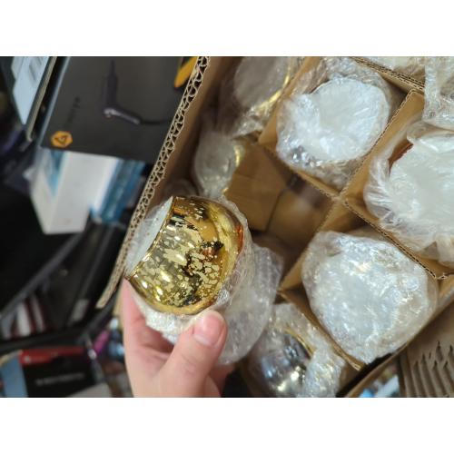 Homemory 24 Pcs Gold Votive Candle Holders, Round Mercury Glass Candle Holder, Tealight Candle Holders for Table Centerpieces, Baby Shower,Anniversary, Wedding, Home Decor, Halloween, Christmas