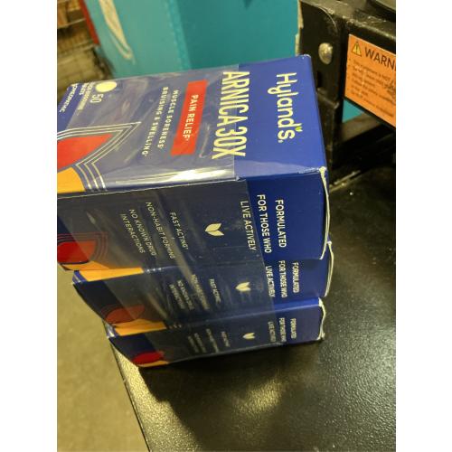 3 packs Hyland's Naturals Arnica 30X, 50 Quick-Dissolving Tablets