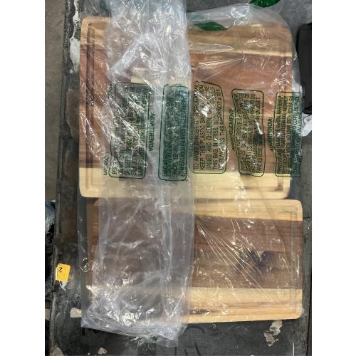 Acacia Wood Cutting Board for Kitchen, Non-Toxic Cutting Board Set of 3, Chopping Boards with Deep Juice Groove for Meat, Cheese & Vegetables - Durable & Double sided with serving Compartments