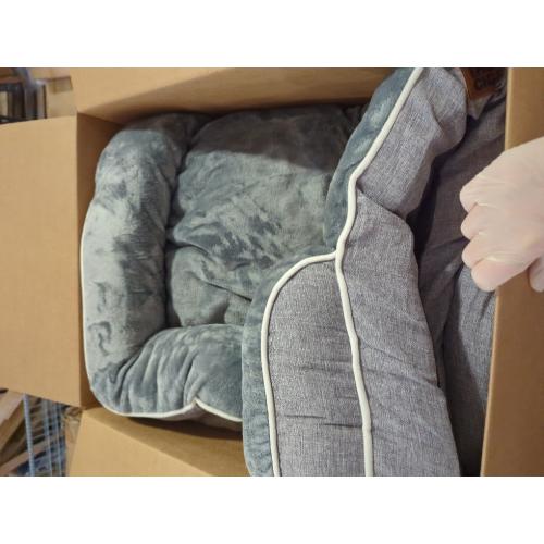 EHEYCIGA Orthopedic Dog Beds Large Sized Dog, Waterproof Memory Foam Pet Bed with Sides, Non-Slip Bottom Large Pet Bed with Washable Removable Cover, Grey