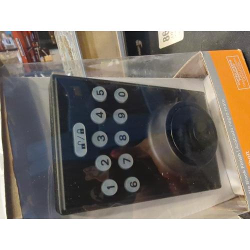 RELIABILT Electronic Keypad Deadbolt Door Lock 5059217 MATTE BLACK (LOT of 2)