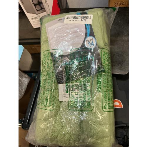 Avalon Towels Cotton Washcloths – (Pack of 24) Size 12x12 Inches, 100% Ring Spun Cotton, Soft & Absorbent Face Towels, Gym Towels, Hotel and Spa Quality, Reusable Fingertip Towels (Sage Green)