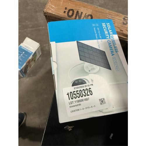 ANRAN Security Camera Wireless Outdoor, 2K Solar Outdoor Camera with 360° View, Smart Siren, Spotlights, Color Night Vision, PIR Human Detection, Pan Tilt Control, 2-Way Talk, IP65, Q1 White