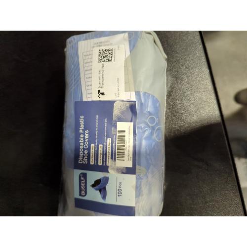 Shoe Covers Disposable Non Slip - Pack of 100 (50 Pairs), Premium Waterproof and Recyclable Shoe Booties Covers for Indoors, Fits Up To 11 US Men and 13 US Women Size