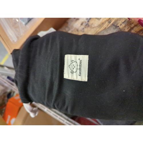 KeaBabies Baby Wrap Carrier - All in 1 Original Baby Carrier Newborn to Toddler Sling, Easy to Wear, Hands Free Bonding, Lightweight, Breathable Infant Wraps (Trendy Black)