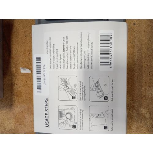 Foldable button drain pad