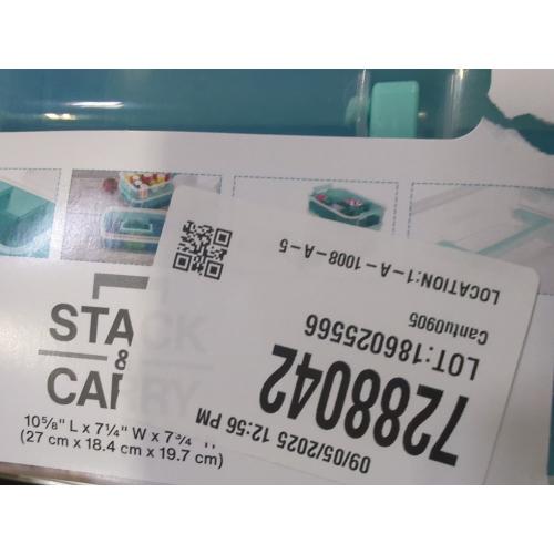 Sterilite 14138606 Layer Stack & Carry Box, 10-5/8-Inch