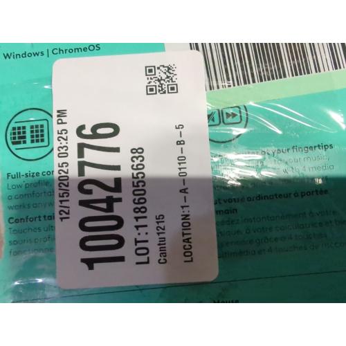 Logitech MK270 Wireless Keyboard and Mouse Combo for Windows, 2.4 GHz, 8 Multimedia Keys, PC, Laptop, Wireless Keyboard Compact Mouse Combo - Rose