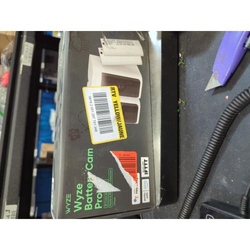 Battery Cam Pro 2-Pack, Wireless Indoor/Outdoor Home Security Camera, 2k HD Color Night Vision and Built-In Spotlight