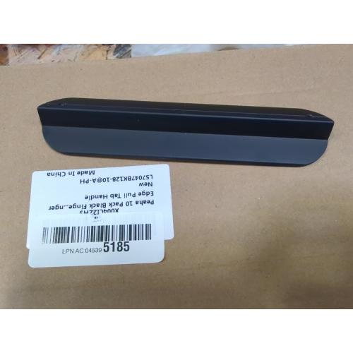 4 Pack 8 (200mm) Overall Length Edge Finger Pull,Matte Black Concealed Kitchen Cabinet Handle,Top Mount Flat Cabinet Pulls for Cupboard Door Drawer,6814