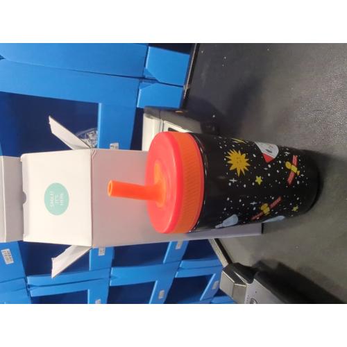 Multicolor 12oz Zak Designs Kelso Toddler Cups For Travel or At Home, 12oz Vacuum Insulated Stainless Steel Sippy Cup With Leak-Proof Design is Perfect For Kids (Spaceships)