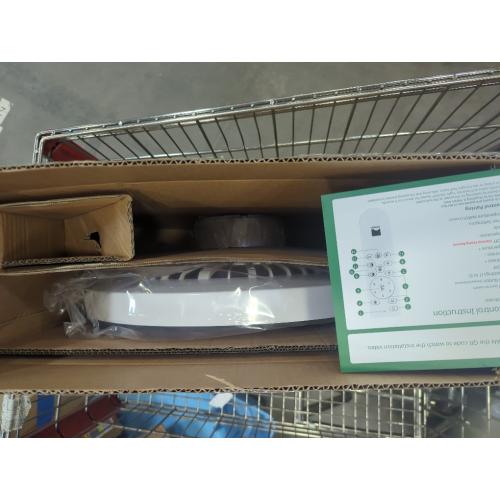 WHITE Orison Ceiling Fans with Lights, Low Profile Ceiling Fan with Lights and Remote, 6 Wind Speeds Smart Flush Mount Ceiling Fan for Bedroom, Kids Room and Living Room 19.7 (White)