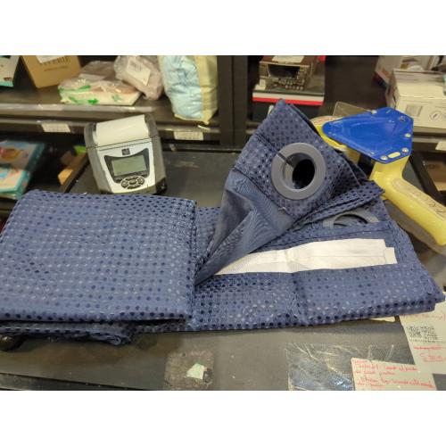 75x72 Navy Blue YellyHommy No Hook Shower Curtain with Snap in Liner Set Less Time Navy Blue Waffle Shower Curtain for Bathroom 75 L x 72 W