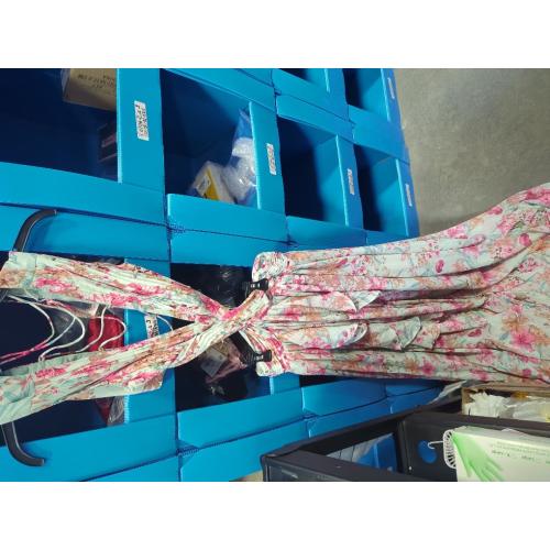 Size M Tsukko Maxi Flora Vacation Dress Sleeveless Backless Ruffle Pleated for Women Cutout Chiffon