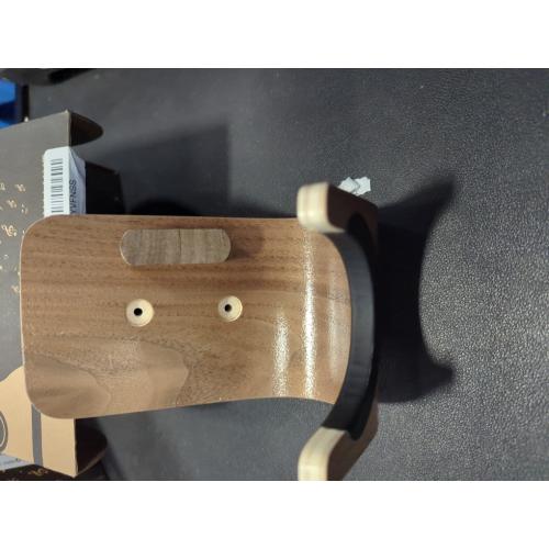 Curved Acoustic Electric Guitar Stand Heavy Duty Wood Wall Mounted Ukulele Hook Guitar Hanger Bass Storage(16.5 * 9 * 5.6cm)