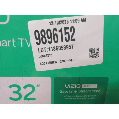 Vizio Size 32  LED Smart TV Class HD 720p  Smart TV - Black - 32 inches