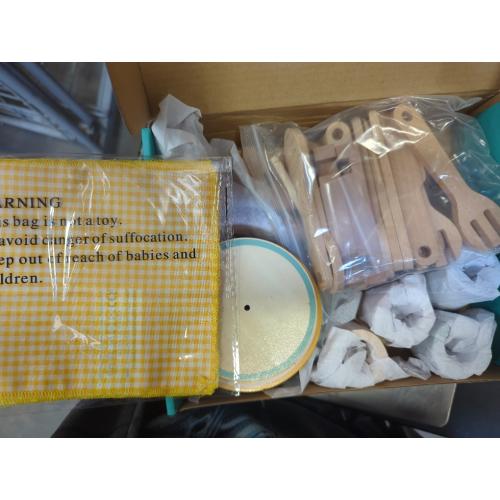 Toyssa Wooden Play Kitchen Accessories Montessori Toys for Toddlers 3-5, Play Dishes for Kids Kitchen with Realistic Dishes & Plates & Tableware, Christmas Birthday Gifts for 3 4 5 6 Years Girls Boys