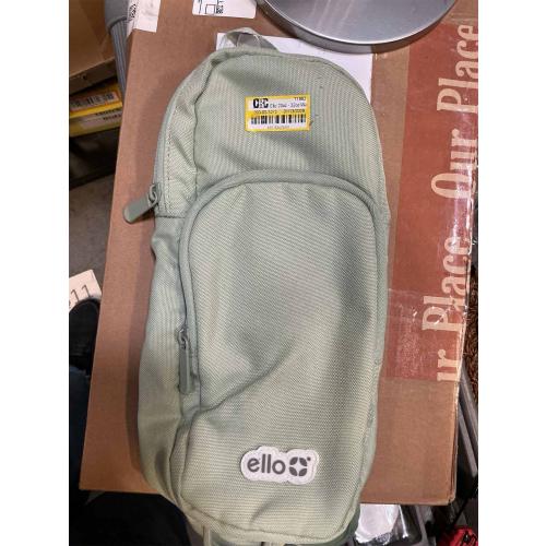 Ello Crossbody Sling Water Bottle Bag | Fits 24oz Bottles Zipped | Hands-Free Carrier with Pockets, Adjustable Strap, Drawstring Fastener | Machine Washable