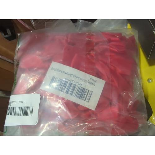 Set of 50 Pcs  Color red 5 Inches Twist Tie Satin Ribbon Bows Pretied Premade Craft Bows for Treat Bags Gift Wrapping Basket Wedding Baby Shower Brithday Christmas Party (Red)