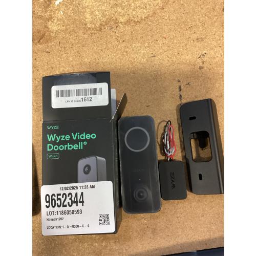 Wired Video Doorbell v2, 2K HD Video with Head-to-Toe view, 2-way Audio, Night Vision, Voice Assistants
