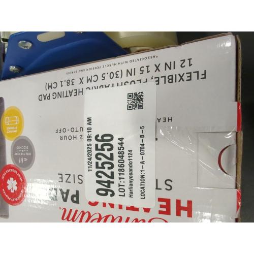 Sunbeam Premium Sunbeam Heating Pad with Compact Storage, Standard Size, Gray