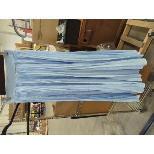 SMALL Women's Metallic Shiny Maxi Skirts Lightweight Silky Flowy Skirt for Summer Beach Holiday