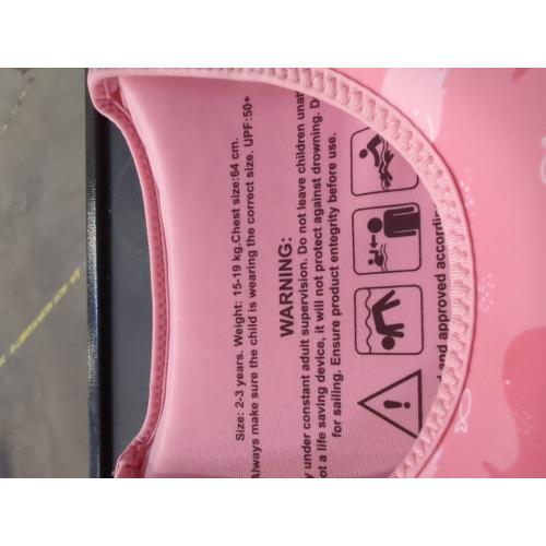 Pink Toddler Swim Vest, Toddler Floaties, Swim Vest for Toddlers Learning to Swim, Puddle Kids Jumper with Adjustable Strap, Swim Jacket Arm Floaties for Baby Boys & Girls