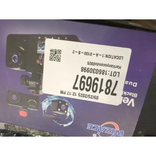 3 Channel Dash Cam Front and Rear Inside with 64GB Card, WIZACE1080P Dash Camera for Cars, Dashcam Three Way Triple Car Camera with IR Night Vision, Loop Recording, G-Sensor, HDR, 24 Hours Recording