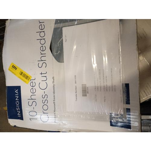 Insignia™ - 10-Sheet Crosscut Paper/CD Shredder - Black