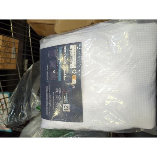 White 72x72 LiBa Waffle Weave Fabric White Shower Curtain, 72 W x 72 H Water Repellent & Heavyweight, Hotel Quality & Cloth Linen Shower Curtains Set and for Bathroom