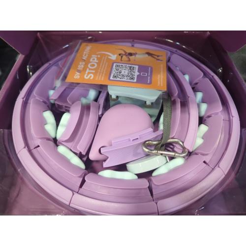 Size 60-112 cm Color purple Swiss Activa  S5.S Silent Weight Loss Hula Hoop with weight ball Premium with Counter -Waist Size 60-112cm - Infinity Hoop- Smart Weighted Hula Hoop- Smart Hula Hoop- Weighted Hula Hoops for Women