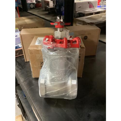 2 NPT Stainless Steel Gate Valve, Heavy Duty Female x Female Thread Manual Rotary Sluice Valve with Wheel Handle for Water, Oil, Gas, Industrial Plumbing, and HVAC Systems (2, DN50)