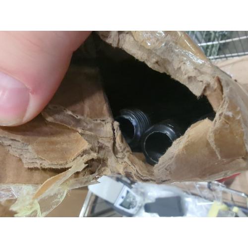 6 Pack Size  1/2 × 30 Pre-Cut Black Metal Pipe, Industrial Steel Fits Standard Half Inch Black Threaded Pipes and Fittings - Vintage DIY Industrial Shelving (1/2 × 30)