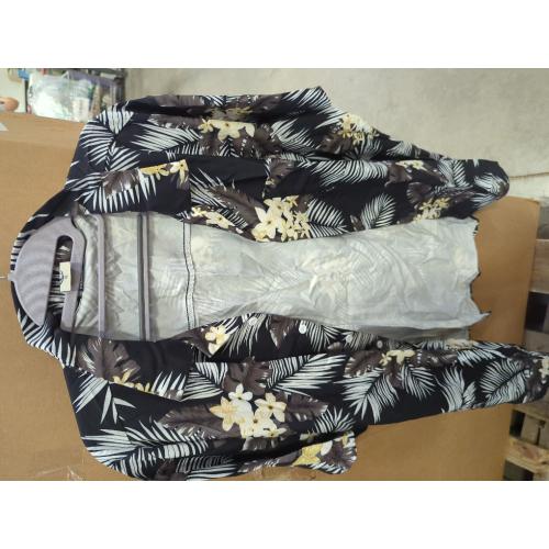 Hardaddy Men's XL Hawaiian Shirt Short Sleeve Tropical Button Down Shirts Floral Leaf Summer Beach Tops Holiday Wear