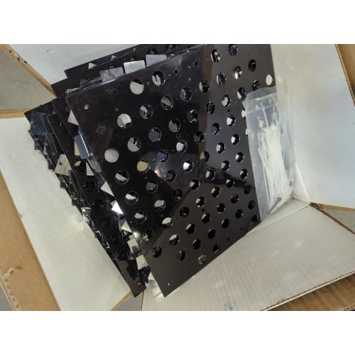 Qcity Silver Shimmer Wall Backdrop 36PCS, Black Back Not See-Through Design, Square Sequin Glitter Backdrop Panel, Perfect for Outdoor Events, Birthdays, Wedding and Party Decoration