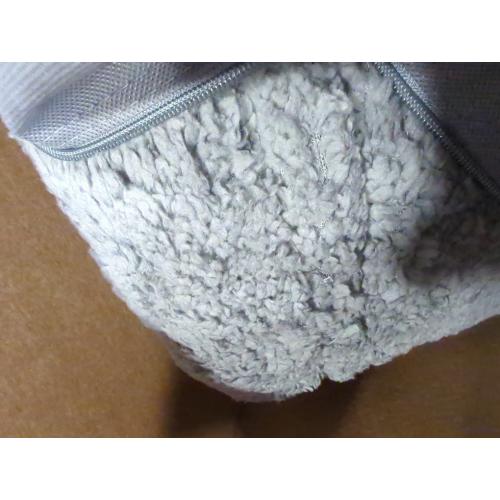 Wemore Sherpa Fleece Weighted Blanket for Adult, 15 lbs Dual Sided Cozy Fluffy Heavy Blanket, Ultra Fuzzy Throw Blanket with Soft Plush Flannel Top, 48 x 72 inches, Grey on Both Sides