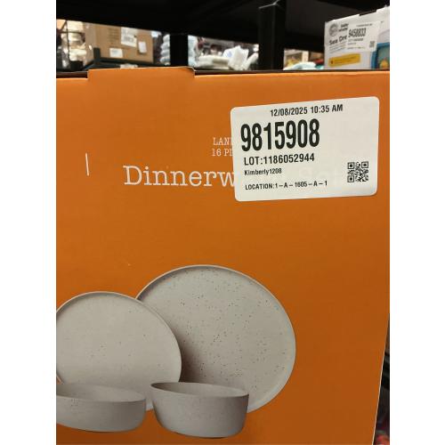 Our Table Landon 16-Piece Dinnerware Set in Sea Salt