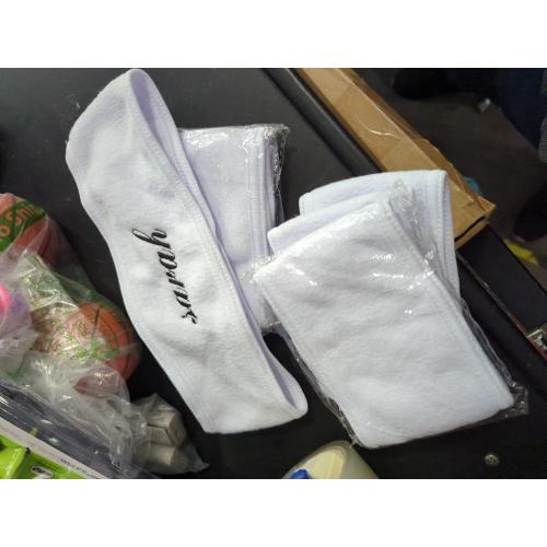 5 PCS Name:  Sarah  Sports Headband Add Your Photo Text Logo Personalized Name Sport Headbands for Men Women Customized Sweatband Gifts for Gym Yoga Cycling Running Basketball, White