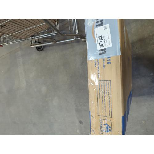 27.6 W x 15.7 D, White FLEXISPOT H7 Adjustable Overbed Bedside Table with Wheels Pneumatic Mobile Standing Desk Laptop Desk Rolling Computer Cart Movable Overbed Table Hospital Home Use(27.6 W x 15.7 D, White)