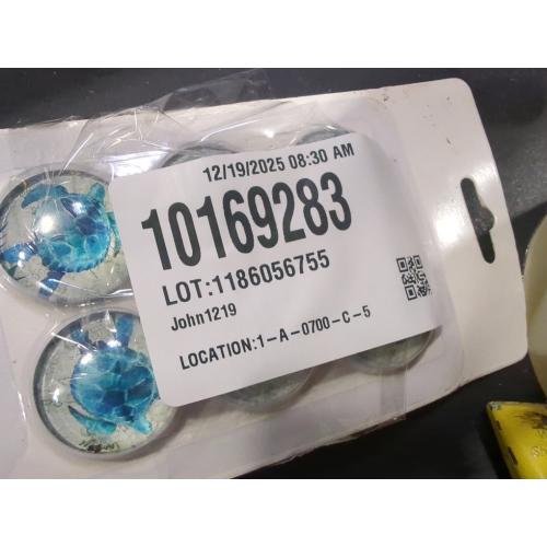 Set of 2 Turtles and sunflowers Round Refrigerator Magnets Glass Fridge Magnets Decoration for Fridge Office Calendar Whiteboard Photo Cabinet 6 Pcs - Retro Turtle