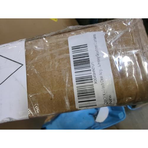 QWORK 40 Inch Clear Acrylic Curtain Pull Wand (4 Pack) with Strong Lobster Hook and Extra Ring Attachments