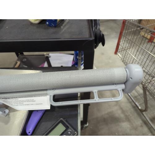 Retractable Baby Gate for Stairs, 55 Wide Mesh Dog Gate Indoor, 34'' Tall Child Gate for Doorways, Hallways, Deck, Indoor Outdoor Pet Baby Safety Essentials for Home, Grey