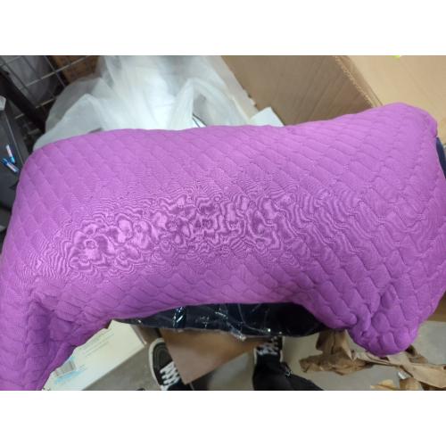 Sidney Sleep Pillow for Side and Back Sleepers - Comfort for Neck and Shoulder Pain - Adjustable and Customizable Shredded Memory Foam Filling - Queen Size - Additional Foam Fill Included Magenta