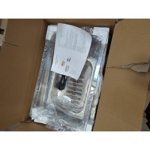 Electric Chafing Dish, 3 x 3QT Size Electric Chafing Dish Buffet Set with Rotary Knob Adjustable Temp, 700W Electric Buffet Servers and Warmers with Roll Top for Catering