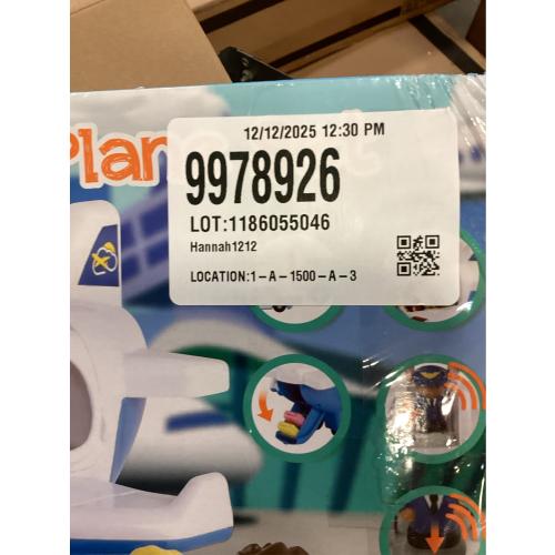 PLAY Airplane Toy for Kids - Toddler Airplane Toys Travel Plane Toys for Kids 2  Years Old with Small Figures & Baggage Carrier, Musical Toy Airplane with Lights for Boys Girls Gifts Birthday (Blue)