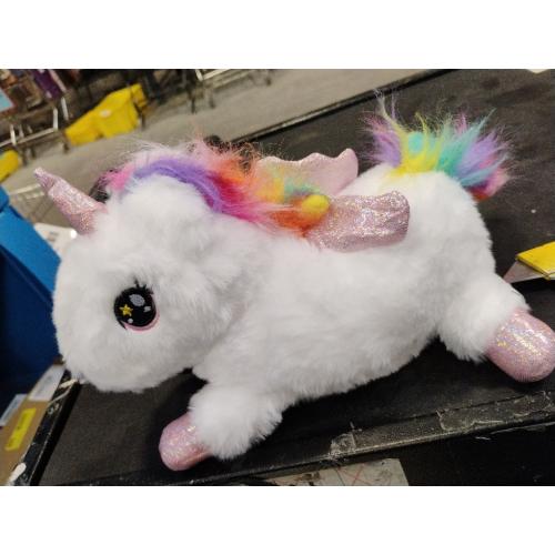 SQEQE Weighted Unicorn Plush, Weighted Unicorn Stuffed Animal, Cute Plushies Soft Pillow Toy Gift for Kids Adults 9.8 Inch, 0.8 Lbs