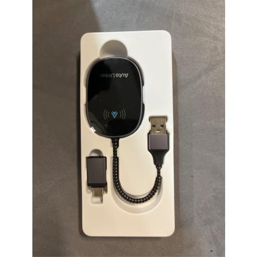 Android Auto Wireless Adapter for Cars with Built-in Wired Android Auto Easy Setup Support NFC Pair Fast Seamless Connection Stable Plug and Play Wireless Car Adapter Dongle (Black)