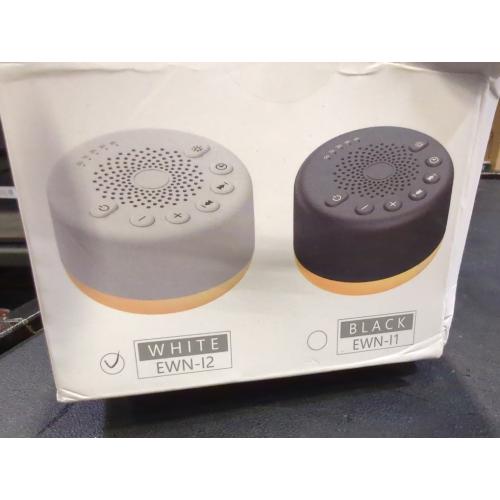 White Sound Machine Easysleep White Noise Machine with 25 Soothing Sounds and Night Lights with Memory Function 32 Levels of Volume and 5 Sleep Timer Powered by AC or USB for Sleeping Relaxation (White)