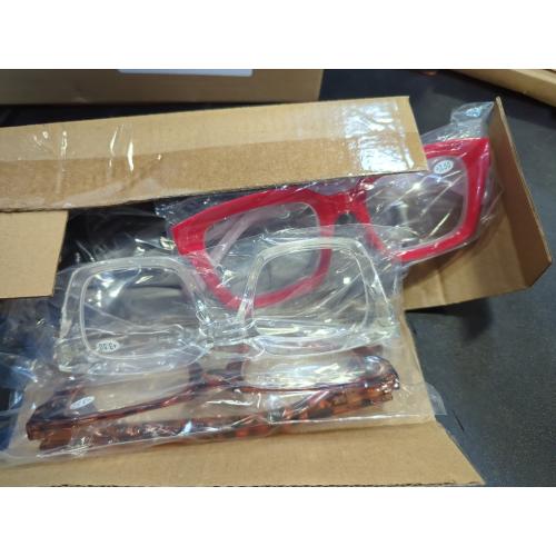 4 Pack Eyekepper 4 Pack Ladies Reading Glasses - Oversized Square Design Readers for Women