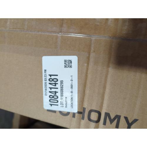 EUHOMY Nugget Ice Maker Countertop with Handle, Ready in 6 Mins, 34lbs Per Day, Removable Top Cover, Auto-Cleaning, Portable Sonic Ice Maker with Basket and Scoop, for Home/Party/RV/Camping (Black)